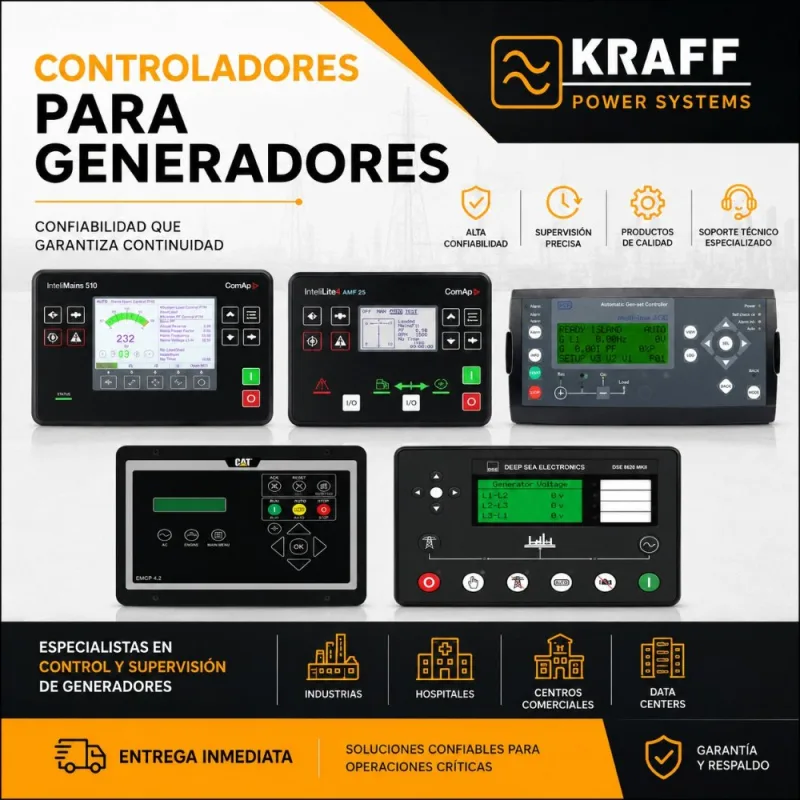 Módulo de Control (ComAp, DSE, Smartgen, WoodWard)